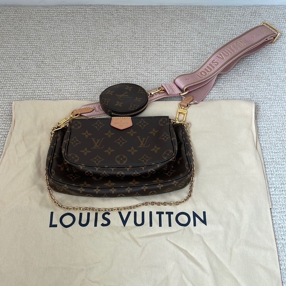 Louis Vuitton Multi Pouchette pink strap